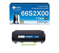 G&G 66S2X00 - Cartuccia toner compatibile con Lexmark 66S2X00 per Lexmark MS632dwe MX632adwe MS631dw, 31000 pagine (66S2X00)
