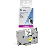 G&G BB-B-G-211 Cassetta nastro Colore Nastro: Bianco Colore carattere: Nero 6 m