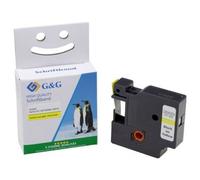 G&G BB-D-G-D1-45018 D1 Cassetta nastro Colore Nastro: Giallo Colore carattere: