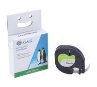 G&G BM-D-G-91221 LT Cassetta nastro Colore Nastro: Bianco Colore carattere: Ner