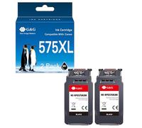 G&G Cartucce compatibili con Canon 575 576 XL Pixma TR4755i TS3550i TS3551i TR4750i PG-575XL CL-576XL (2 nero)