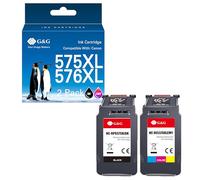 G&G Cartucce compatibili con Canon 575 576 XL Pixma TR4755i TS3550i TS3551i TR4750i PG-575XL CL-576XL (colore nero)