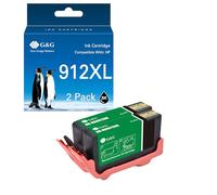 G&G Cartucce compatibili per cartucce HP 912 XL XL 912XL Multipack per HP OfficeJet Pro 8020 8022e 8010 8012 8013 8014 8015 (2 nero)
