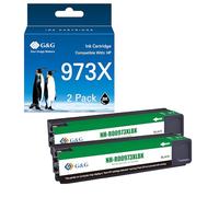 G&G Cartucce di ricambio compatibili per HP 973X per HP PageWide Pro 477dw 452dn 452dw 477dn MFP 552dw 577dw (2 nero)