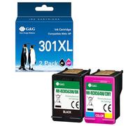 G&G Cartucce d'inchiostro compatibili con HP 301 XL nero per HP Deskjet 4500 4502 DeskJet 2540 2050 2510 OfficeJet 2620 4630 (colore nero)