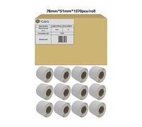 G&G Etichette compatibili con Zebra 800283-205 (12 x 1370 etichette / 76 x 51 mm)