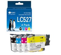 G&G LC527VAL Cartucce d'inchiostro compatibili con Brother LC527 LC527XL per Brother MFC-J4350DW MFC-J4550DW (LC527 Value Pack)