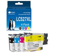 G&G LC527XLVAL - Cartucce compatibili con Brother LC527XL LC527 per Brother MFC-J4350DW MFC-J4550DW (LC527XL Value Pack)