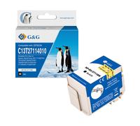 G&G - NP-R2-2711BK - G&G - Cartuccia ink Compatibile per Epson WorkForce WF-3620DWF-WF-7110DTW-WF-7620DTWF - Nero - GGNINKE2711 - Conf. da 1 Pz. - NP-R2-2711BK