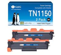 G&G TN1150 Toner compatibile con Brother TN-1150 TN1150 per Brother HL-L1240W DCP-L1640W HL-L1242W HL-L1242WXL DCP-L1642W DCP-L1642WXL DCP-L1660W (TN1150 2 confezioni)