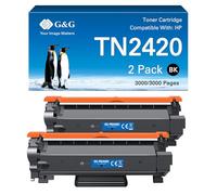 G&G Toner compatibile con Brother MFC-L2710DW TN2420 TN-2420 per HL-L2350DW DCP-L2530DW MFC-L2710DN MFC-L2750DW HL-L2375DW HL-L2370DN (2 neri)