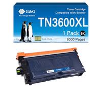 G&G Toner compatibile con Brother TN3600XL TN3600 TN3600XXL per Brother HL-L5210DN MFC-L5710DW MFC-L5710DN HL-L5210DW DCP-L5510DW con chip (TN3600XL)