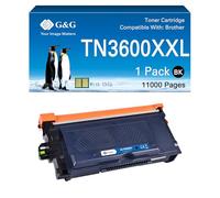 G&G Toner compatibile con Brother TN3600XXL TN3600 TN3600XL per Brother HL-L5210DN MFC-L5710DW MFC-L5710DN HL-L5210DW DCP-L5510DW con chip (TN3600XXL)