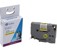 G&G Trading 14976 - Nastro a Inchiostro per Brother TZe621, Colore Nero/Giallo