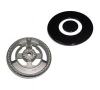 G GRIMALDI Bruciatore Doppia Corona Per Piano Cottura Compatibile Con Candy Con Piattello Smaltato Lucido | Made In Italy