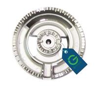 G GRIMALDI Bruciatore Tripla Corona Mini Wok Compatibile Ariston Indesit Hotpoint B2711 - Ø114 mm con Tubo Laterale - Ricambio Alternativo - Codici C00260677 C00313733