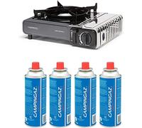 G GRIMALDI Campingaz - Camp Bistro 3 - Fornello a gas portatile completo di 4 cartucce gas CP250