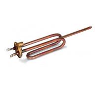 G GRIMALDI Candela Resistenza Ricurva Compatibile con Scaldabagno Ariston 1200W con Porta Anodo M6 RECO