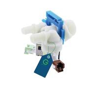 G GRIMALDI Elettrovalvola 2 Vie 180° Lavatrice Compatibile REX AEG ZANUSSI ELECTROLUX 1325186508, Ingresso 3/4", Uscite Ø12/14 mm