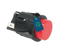 G GRIMALDI Interruttore 16A Tondo Rotondo Luminoso Bipolare TASTO ROSSO Ø 24mm