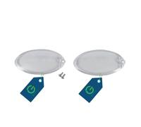 G GRIMALDI Plafoniera Cappa 100x54 mm (Kit 2 Pz) - Diffusore Luce in Vetro Ovale - Compatibile Faber Inca Smart - Coprilampada 100x55