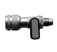 G GRIMALDI Rubinetto x cartuccia alluminio usa e getta bombola R600a R290 7/16" F x 1/4" M