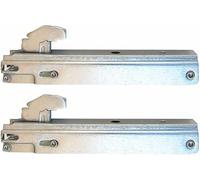 G GRIMALDI Whirlpool - Glem Gas - Baumatic - Ariston - Filippi - Franke - Kit 2 cerniere 170 x 23 mm. per porta forno con doppio vetro - KCF6910