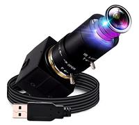 G H.264 Varifocal USB Camera 2MP 10X Zoom ottico Webcam,5-50mm Varifocus Webcam,FHD 1080P Varifocal Lens Webcam IMX323 Messa a fuoco regolabile 0,01LUX Camera Gun Camera