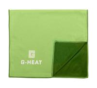 G-HEAT - Asciugamano di raffreddamento in microfibra | 100 x 30 cm | Asciugamano sportivo rinfrescante | Anti-sudore | leggero e ad asciugatura rapida | ideale per fitness, yoga, escursionismo (verde)