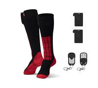 G-Heat - Calzini riscaldanti Outdoor V2 - Misti - spessi - morbidi. Usi: Sport invernali, Rando, equitazione, città, lavoro, benessere. Fornito con 1 paio di batterie e cavo di ricarica