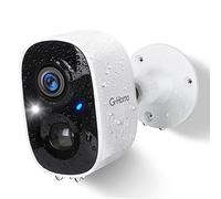G-Homa Telecamere Senza Fili da Esterno,Videocamera Sorveglianza Esterno WiFi con Colore Visione Notturna/Audio a 2 Vie/2K/Movimento PIR/sirena/intelligente AI/Impermeabile IP65