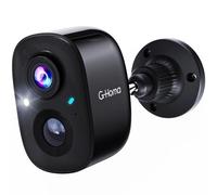 G-Homa Telecamere WiFi Senza Fili da Esterno, Rilevamento del Movimento Videocamera Sorveglianza Batteria FHD Visione Notturna a Colori Spotlight/Audio a 2 Vie/Sirena/AI/Impermeabile(Aggiornato)
