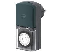 G-Homa Timer per esterni, 24 ore, timer meccanico per esterni, con protezione per bambini, IP44, impermeabile, per luci, pompe per piscine, decorazioni natalizie