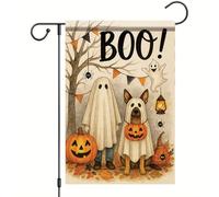 G-Host Costume Dog Bandiere Resistente Alle Intemperie Flag Robuste Bandiera Per Cortile Prato Balcone 30X45Cm