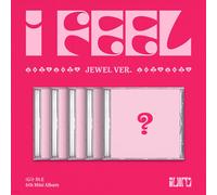 G I-DLE 6th Mini Album I feel Jewel Random Ver. CD + libro + P.Card + carta l...