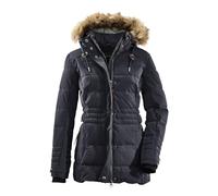 G.I.G.A. DX Donna Giacca funzionale casual in look piumino con cappuccio staccabile con zip Oiva, mezzanotte, 44, 34490-000