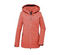 G.I.G.A. DX Donna Giacca funzionale con cappuccio/giacca da esterno impermeabile GS 3 WMN JCKT, dark coral, 46, 41177-000