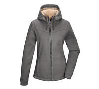 G.I.G.A. DX Donna Giacca in pile lavorata a maglia/Giacca in pile con cappuccio GW 38 WMN KNTFLC JCKT, anthrazit, 50, 43550-000