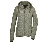G.I.G.A. DX Donna Giacca in pile lavorata a maglia/Giacca in pile con cappuccio GW 52 WMN KNTFLC JCKT, olivgrün, 50, 42233-000