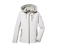 G.I.G.A. DX Donna Giacca softshell con cappuccio/giacca da esterno GS 24 WMN SFTSHLL JCKT, broken white, 44, 41669-000