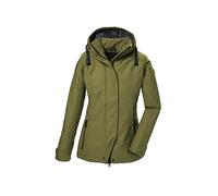 G.I.G.A. DX Donna Giacca softshell/giacca da esterno con cappuccio senza zip GW 23 WMN SFTSHLL JCKT, waldgrün, 44, 42211-000