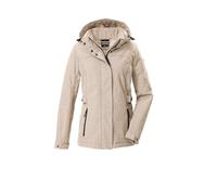 G.I.G.A. DX Donna Giacca softshell/giacca outdoor con cappuccio con zip GW 35 WMN SFTSHLL JCKT, hellbeige, 50, 43542-000