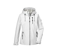 G.I.G.A. DX Donna Giacca softshell/giacca outdoor con cappuccio GS 74 WMN SFTSHLL JCKT, gebrochenes weiss, 38, 43052-000