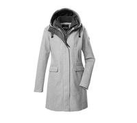 G.I.G.A. DX Donna Parka/cappotto di lana con cappuccio e gilet con chiusura a zip GW 19 WMN PRK, graumelange, 38, 43351-000