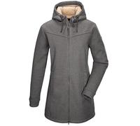 G.I.G.A. DX Donna Parka in pile lavorato a maglia/giacca in pile con cappuccio GW 37 WMN KNTFLC PRK, anthrazit, 50, 43546-000