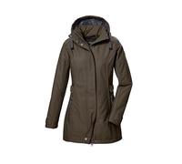 G.I.G.A. DX Donna Parka softshell/giacca softshell con cappuccio con zip GW 22 WMN SFTSHLL PRK, olive brown, 40, 42210-000
