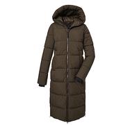 G.I.G.A. DX Donne Cappotto trapuntato con cappuccio/cappotto funzionale idrorepellente GW 50 WMN QLTD CT, dark brown, 38, 39840-000