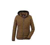 G.I.G.A. DX Donne Giacca trapuntata/giacca funzionale casual in look piumino con cappuccio staccabile con cerniera Uyaka, light brown, 48, 28041-000