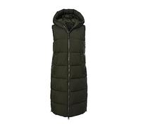 G.I.G.A. DX GW 24 Wmn QLTD VST Trapuntato/Gilet Funzionale in Look Piumino con Cappuccio, Dark Olive, 48 Women's