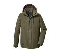 G.I.G.A. DX Uomo Giacca funzionale/giacca outdoor impermeabile con cappuccio senza zip GW 71 MN JCKT, dunkeloliv, M, 42213-000
